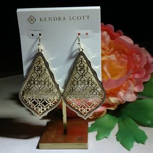 NWT Adair Earrings in Gold Filigree
